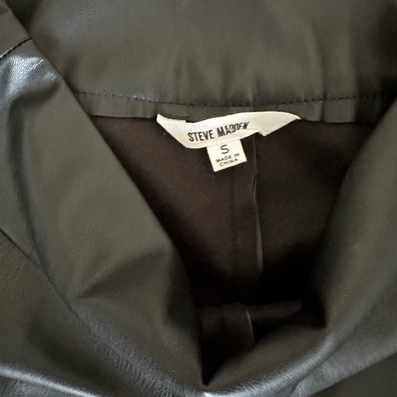 Steve Madden Straight Leg Leather Pants - Size Small - Picture 3 of 4